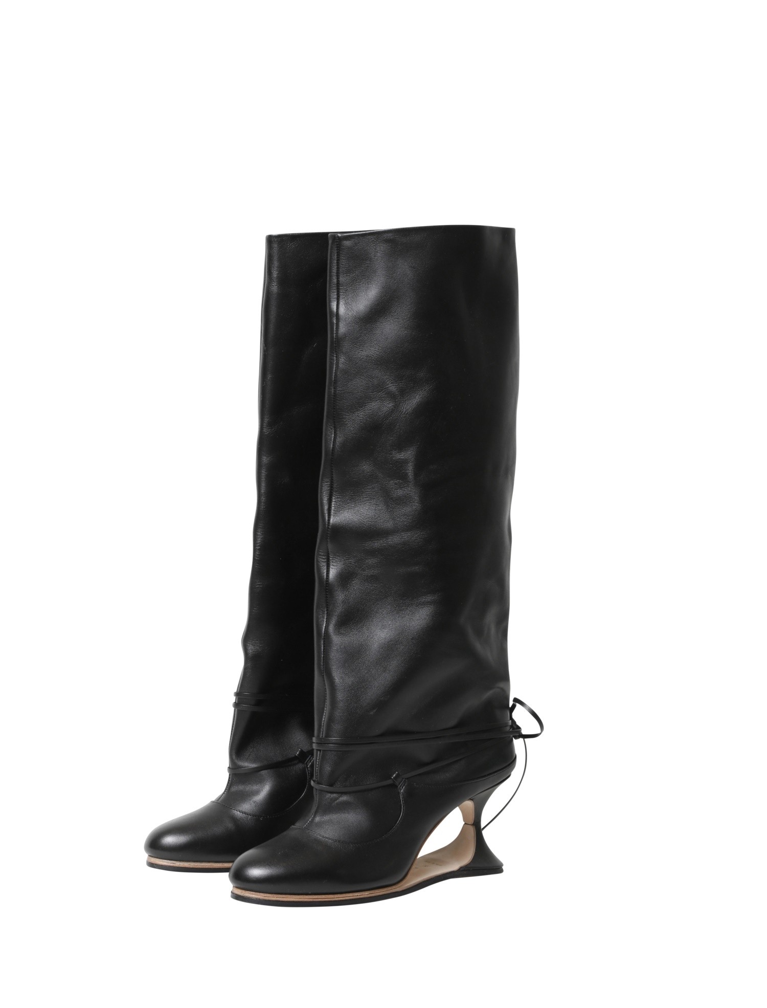 Beautiful People Online Store ビューティフルピープルオンラインストア ミラーヒールロングレザーブーツ Beautiful People Online Store ビューティフルピープルオンラインストア ミラーヒールロングレザーブーツ