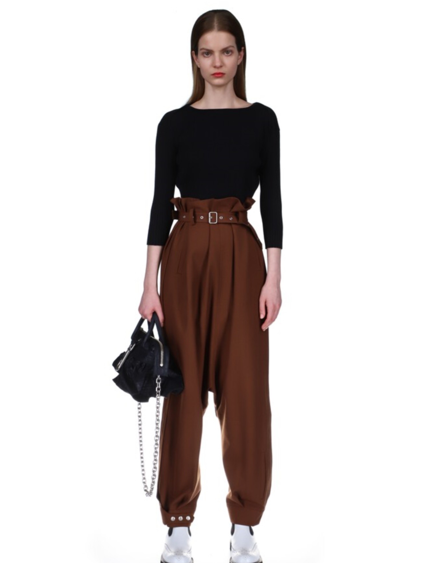 Beautiful People Online Store ビューティフルピープルオンラインストア ダブルエンド ロゴ ギャバ アップサイドダウン パンツ Beautiful People Online Store ビューティフルピープルオンラインストア ダブルエンド ロゴ ギャバ アップサイドダウン パンツ