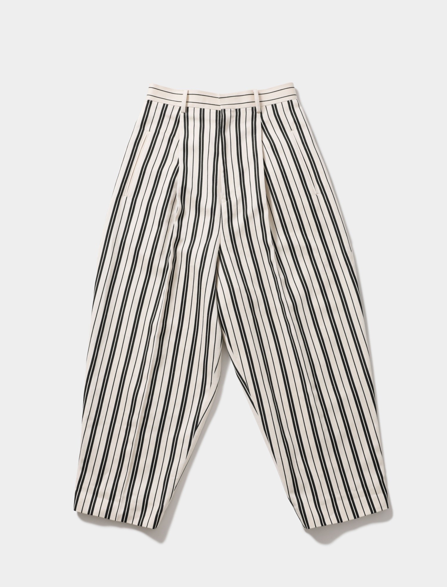 Beautiful People Online Store ビューティフルピープルオンラインストア コットンリネンストライプワントラックテーパード パンツ Beautiful People Online Store ビューティフルピープルオンラインストア コットンリネンストライプワントラックテーパード パンツ