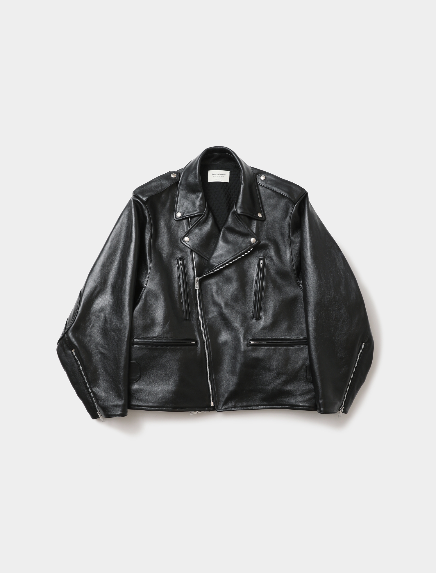 最大76%OFFクーポン SWAVA レザージャケット ペイズリー柄 シルク