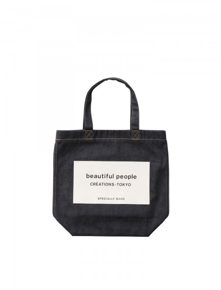 Beautiful People Online Store ビューティフルピープルオンラインストア デニムタグトートバッグ Beautiful People Online Store ビューティフルピープルオンラインストア デニムタグトートバッグ