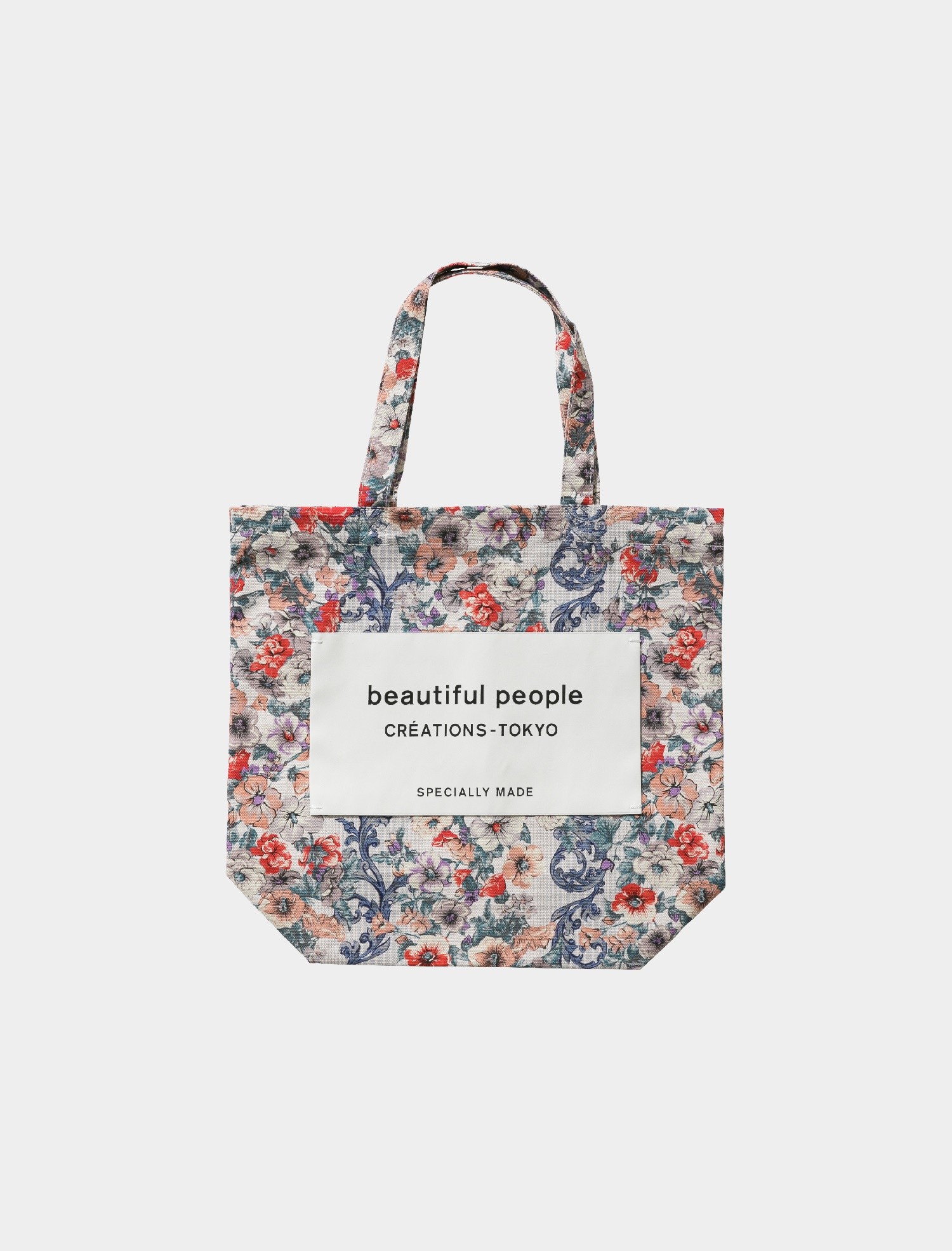 Beautiful People Online Store ビューティフルピープルオンラインストア 限定商品 花柄プリントネームタグトート