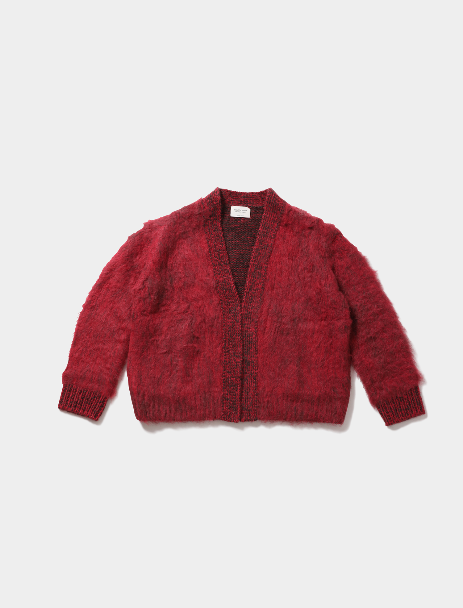 22AW beautiful people アルパカシャギーVネックカーディガン